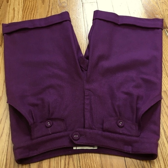 Vintage 90's Purple Wool blend 10 inches Suit short - Picture 3 of 16